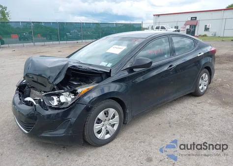 2016 Hyundai Elantra Se from USA, damaged, VIN 5NPDH4AE6GH680611